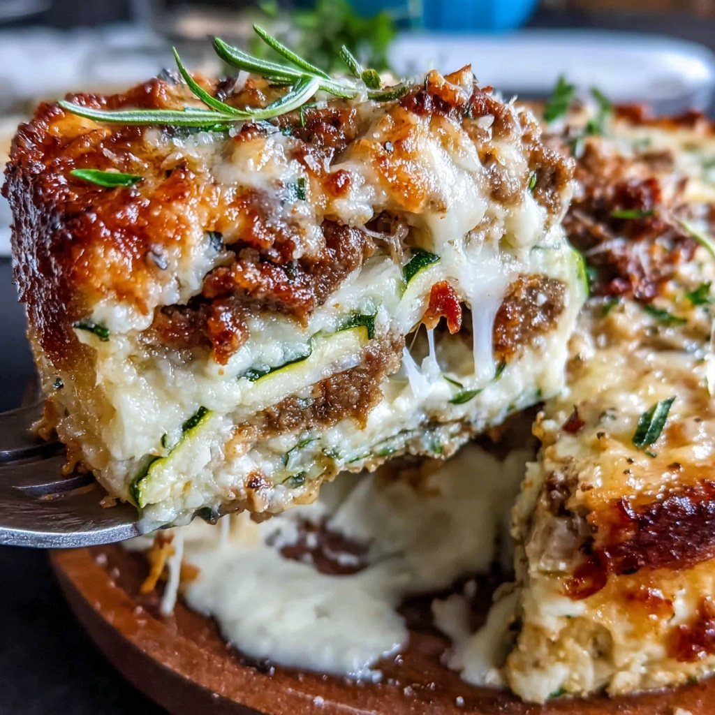 Ground Beef And Zucchini Casserole
