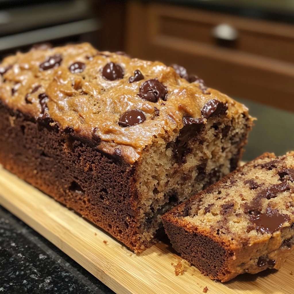 Banana Bread with Chocolate Chips Recipe