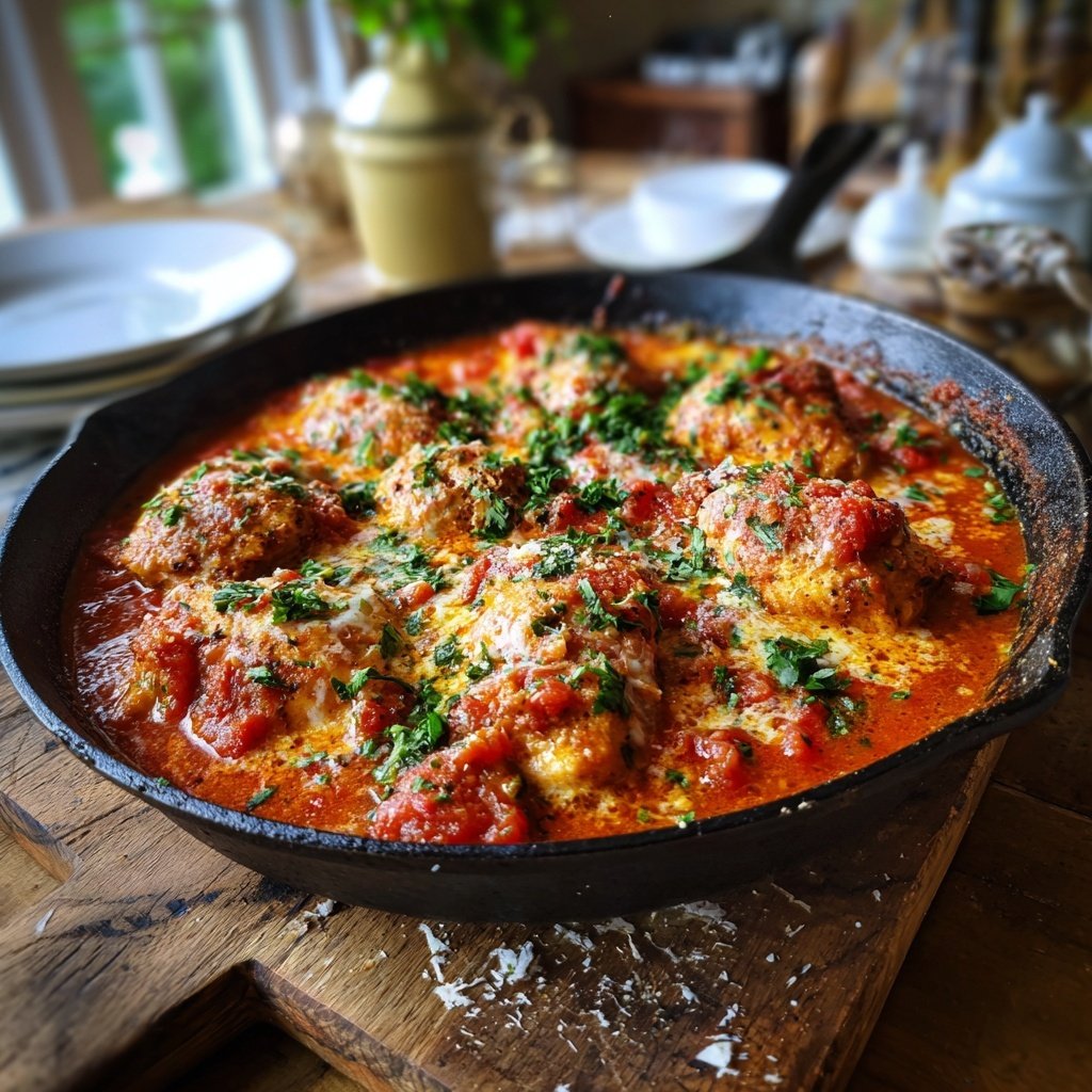 Creamy Tomato Chicken Skillet
