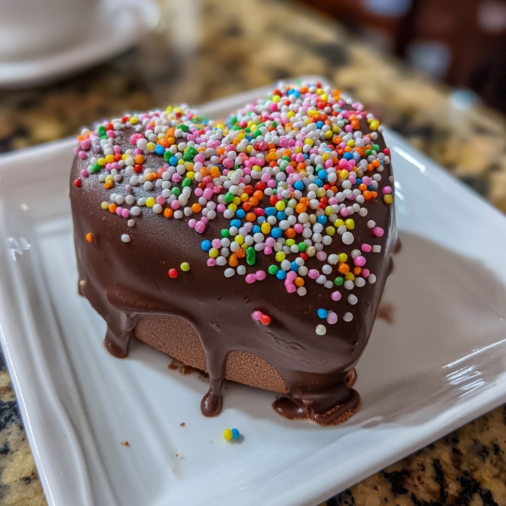 Mini Heart Cake with Chocolate Mousse