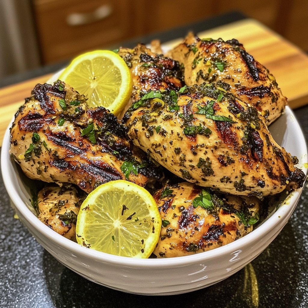Grilled Lemon Herb Chicken Bowl