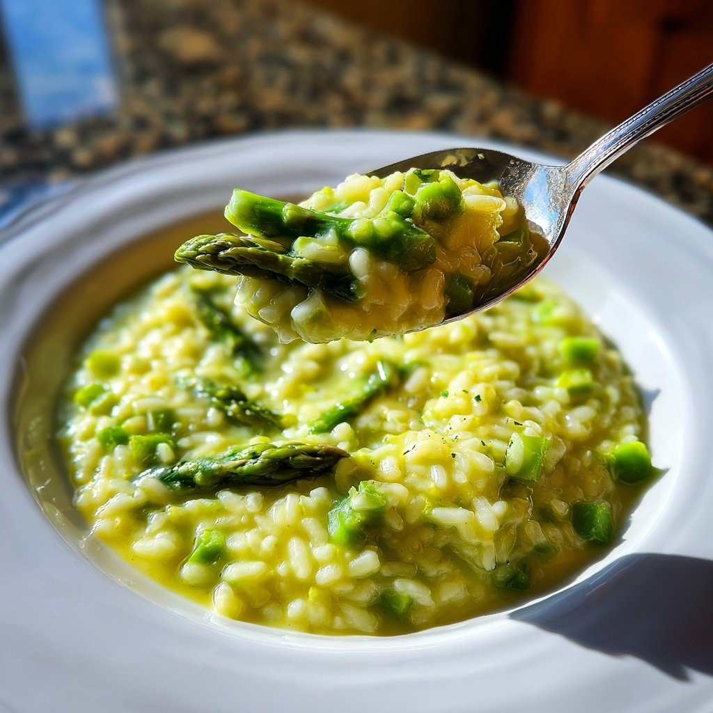 Romantic Asparagus Lemon Risotto