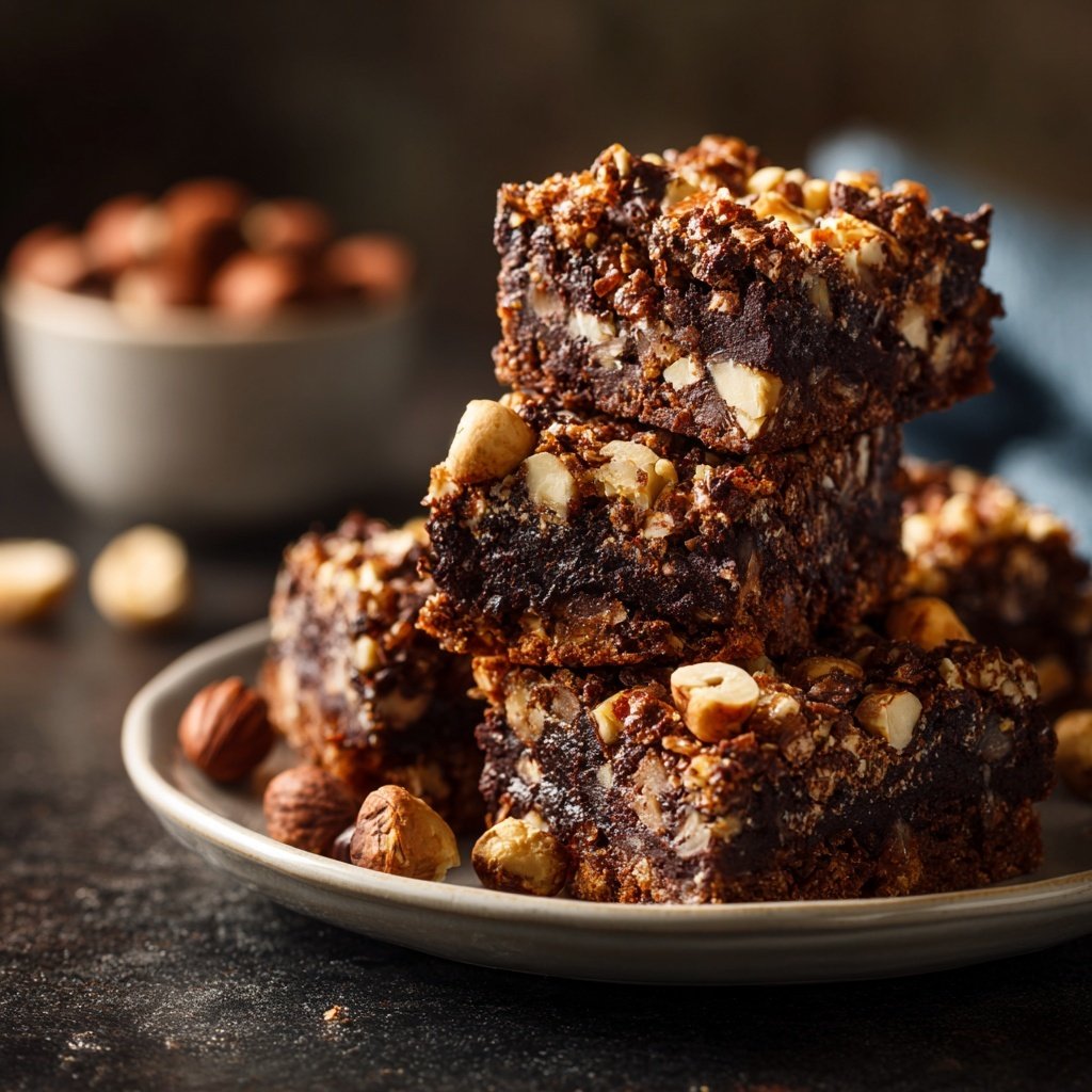 Chocolate Hazelnut Energy Snack Squares