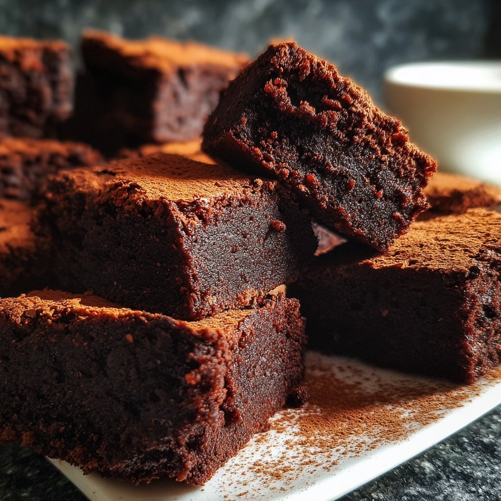 Cottage Cheese Brownies with Cinnamon