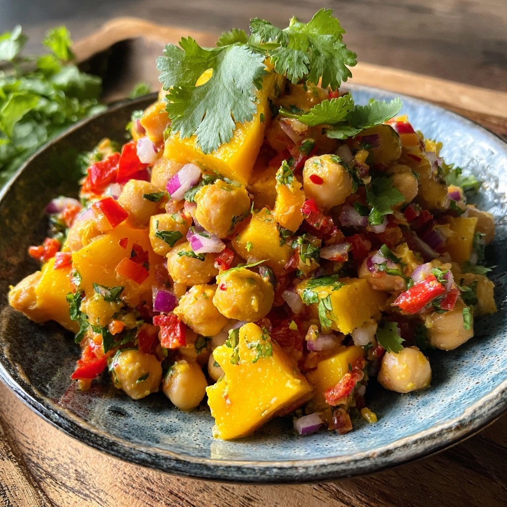 Jamaican Mango Chickpea Salad