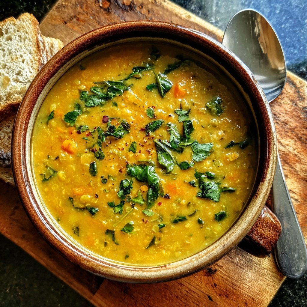 Creamy Lemon Lentil Soup