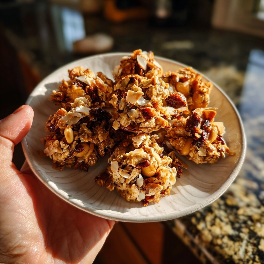 Healthy Cashew Coconut Snack Clusters