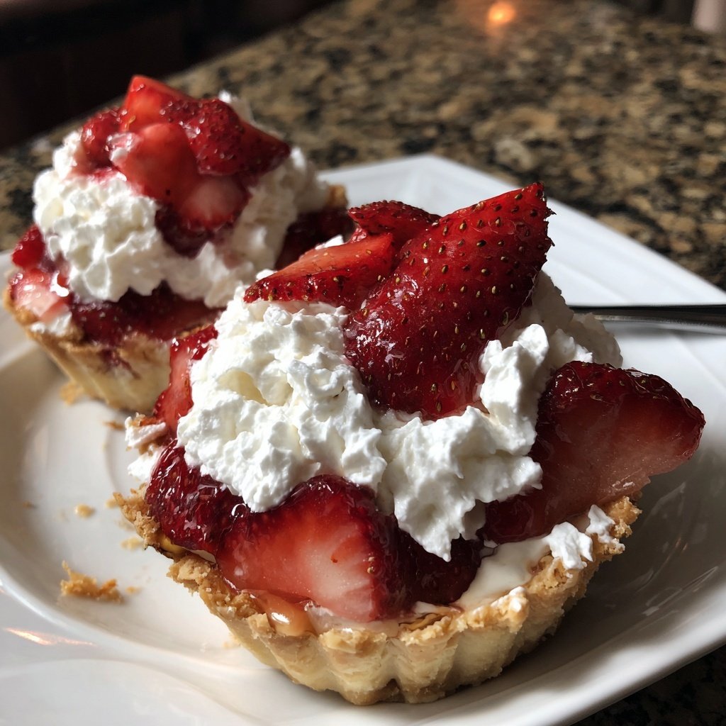 Fresh Strawberry Shortcake Cups