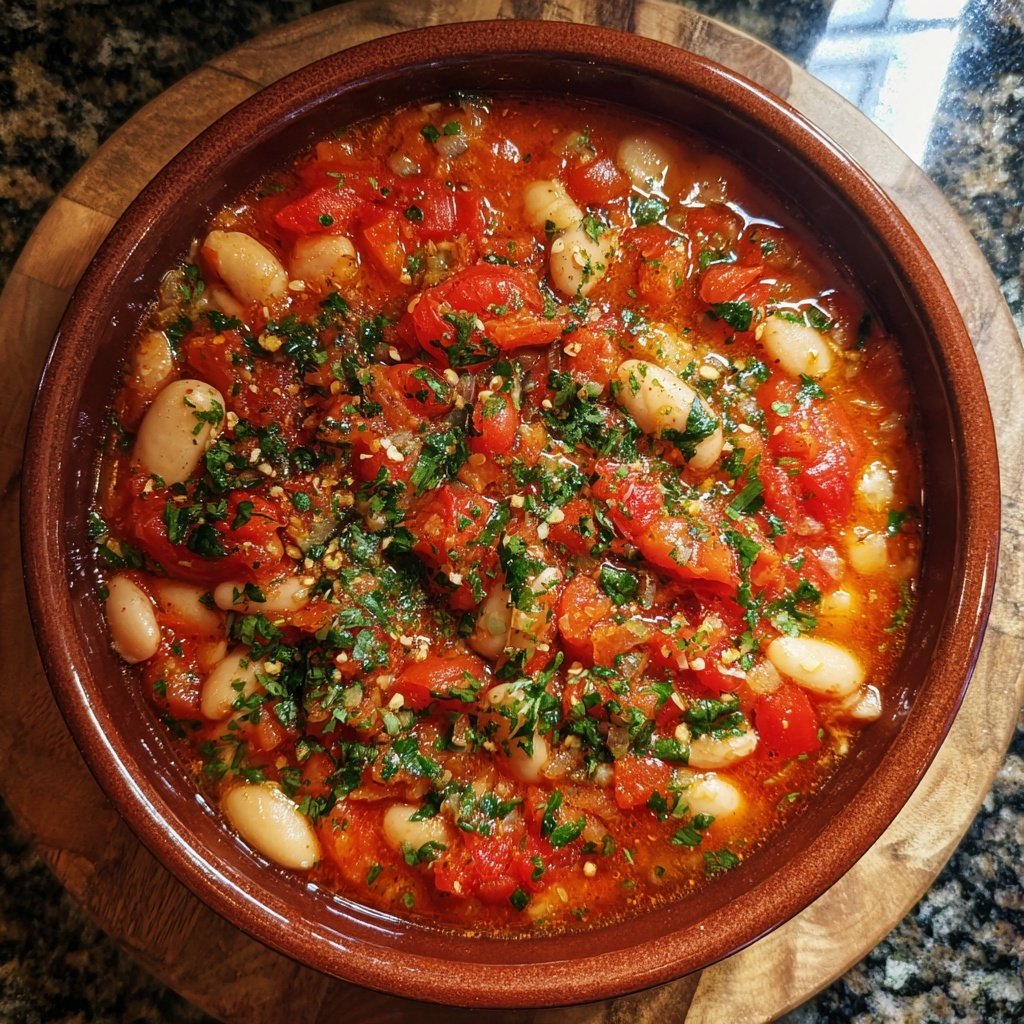 Mediterranean White Bean Tomato Stew