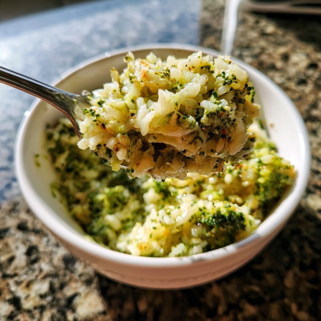 Creamy Broccoli Garlic Rice