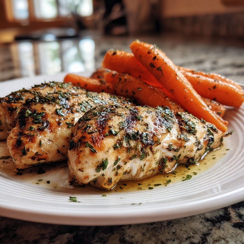 Healthy Chicken With Roasted Carrots