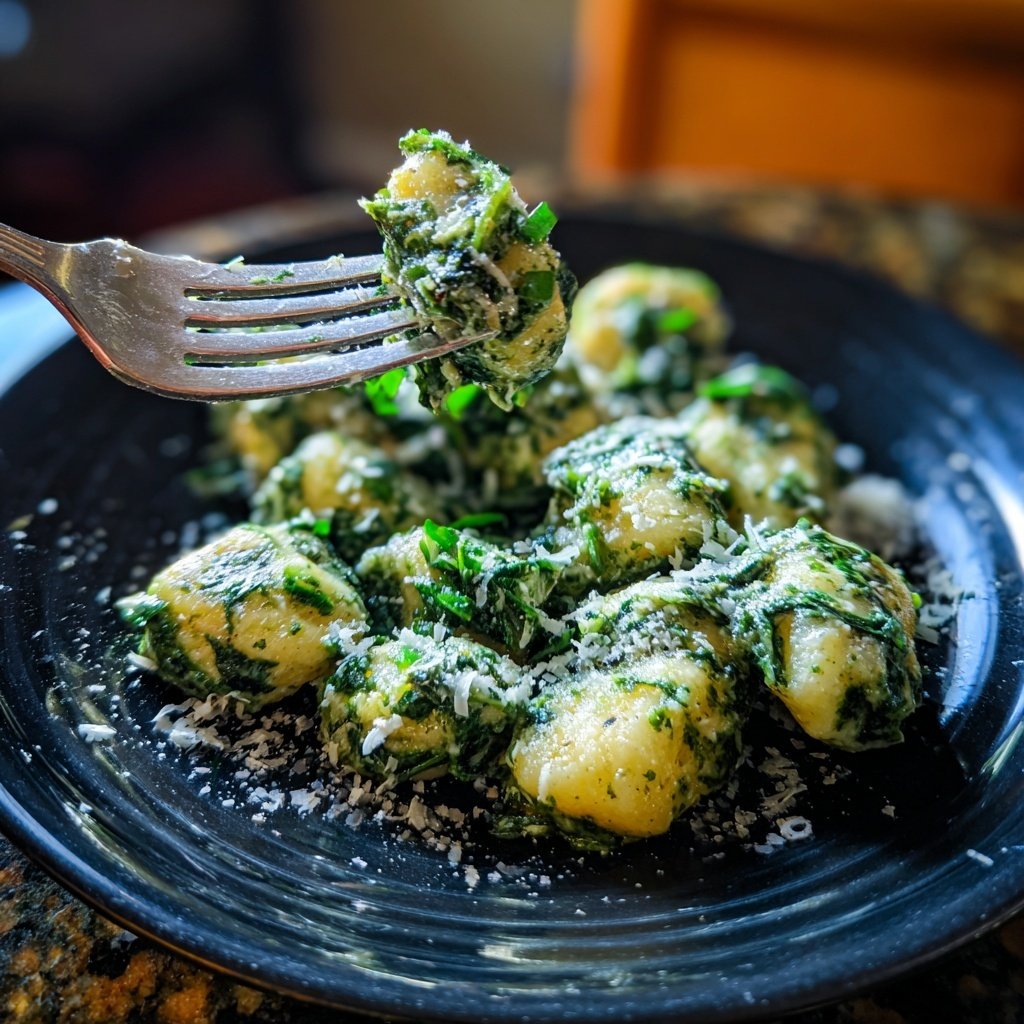Romantic Spinach and Parmesan Gnocchi