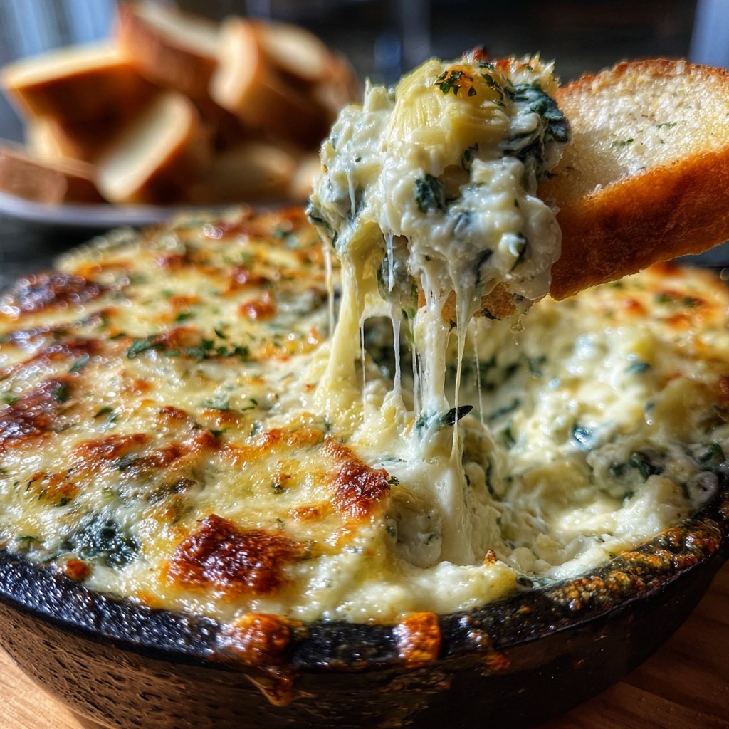 Super Bowl Spinach Artichoke Dip