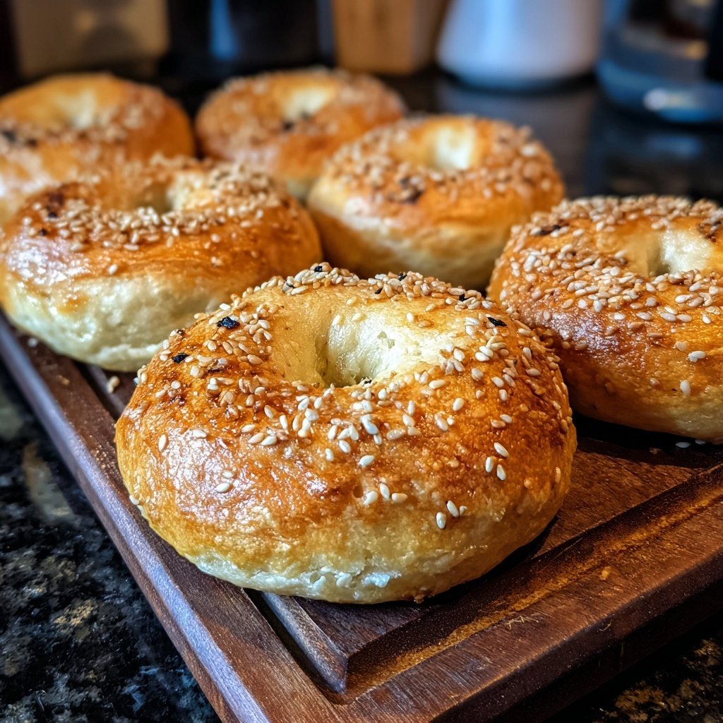 Protein Bagels Made With Cottage Cheese