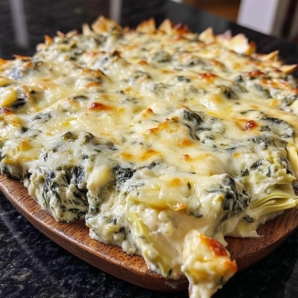 Super Bowl Appetizer Spinach Artichoke Dip