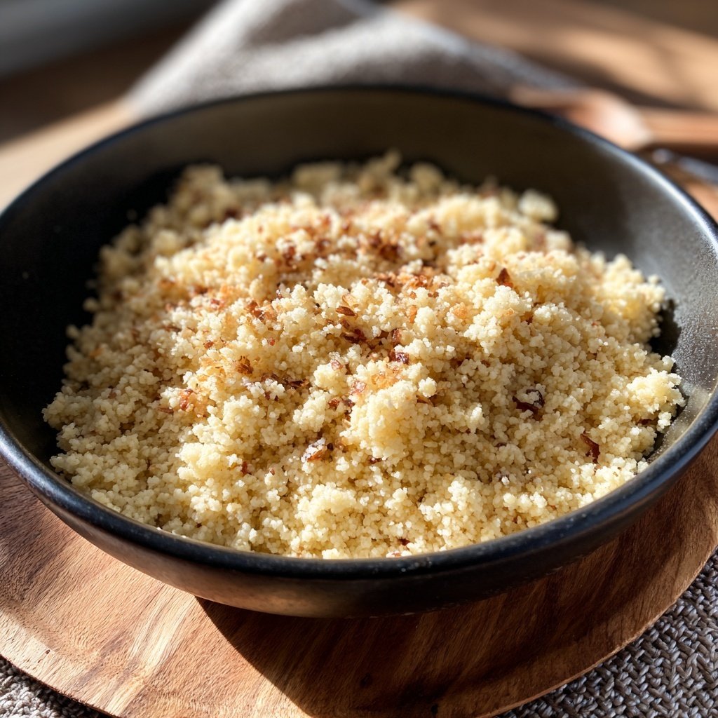 Creamy Garlic Couscous