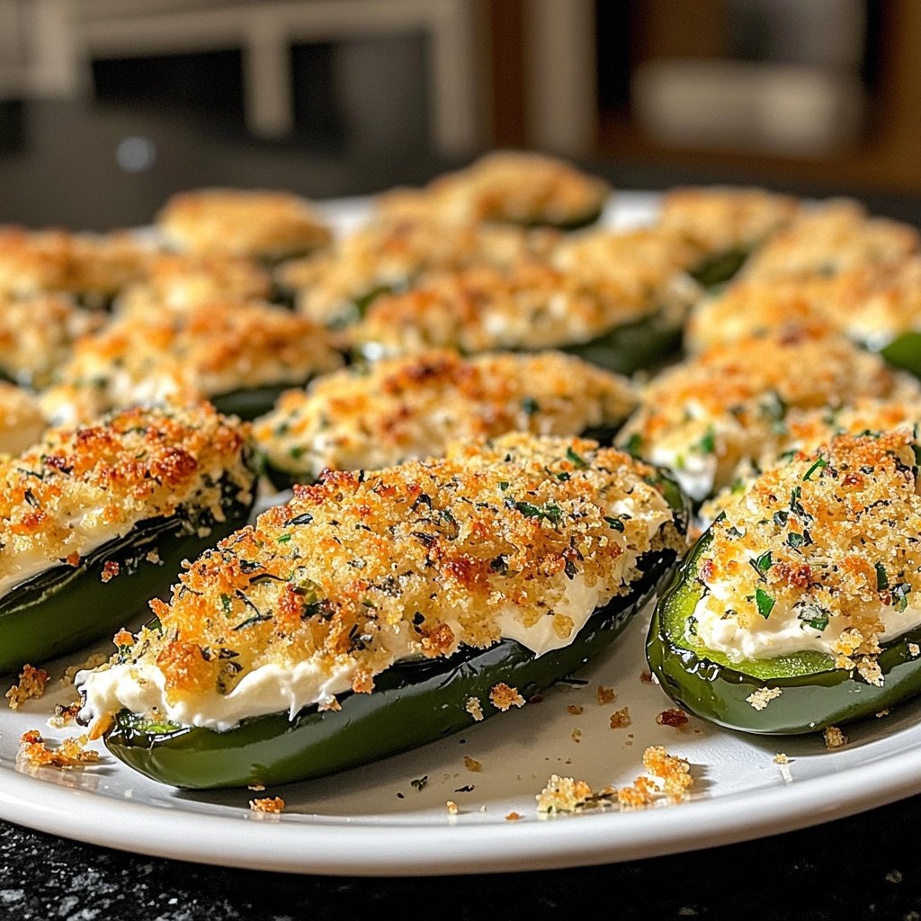 Jalapeno Poppers with Herb Breadcrumbs